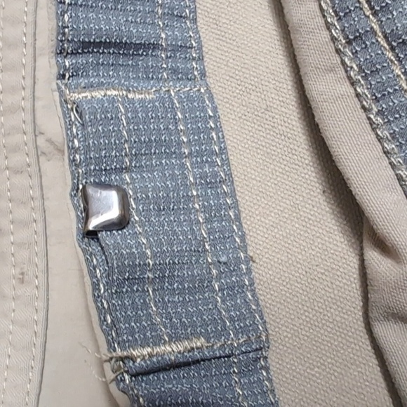 AKHG Quickhatch Cargo Vented Hiking Trail Pants Size 34x32 In Tan Stretch Nylon - Picture 9 of 13